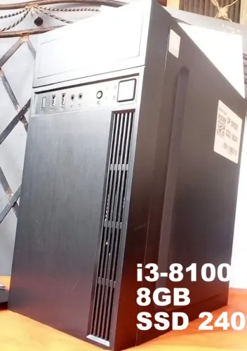 CPU Core i3-8100 8GB  (8 Geração)