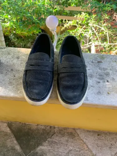 Sapatênis casual osklen azul camurça