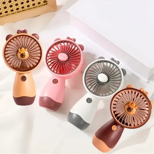 Ventilador de Mão Silencioso Recarregável Portátil USB Chique Manual Portatil