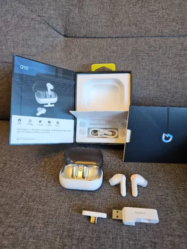Fone de ouvido Gamer Baseus AeQur G10 Bt 5.3 com adaptador PS5