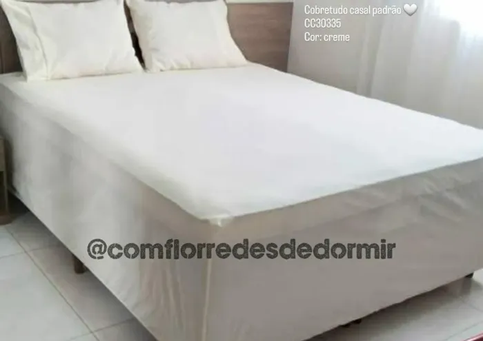 Cobretudo Cama Casal Padrão Tecido Algodão Qualidade E Conforto - Entrega Grátis