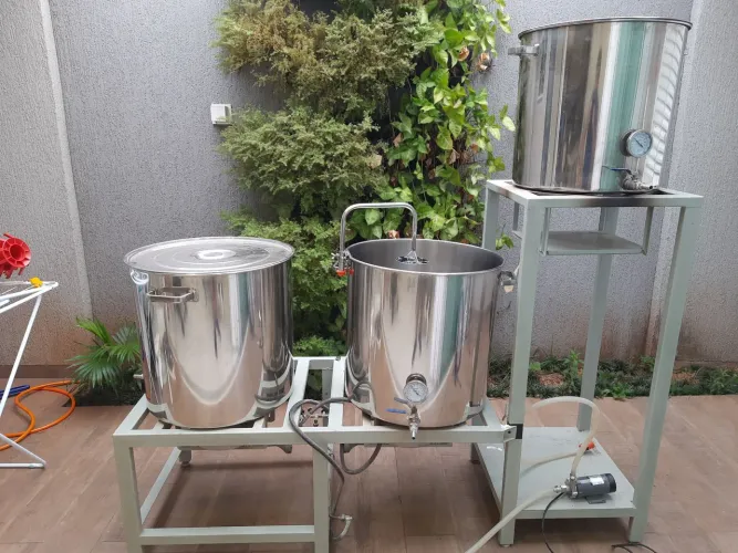 Conjunto de Panelas para Cerveja Artesanal
