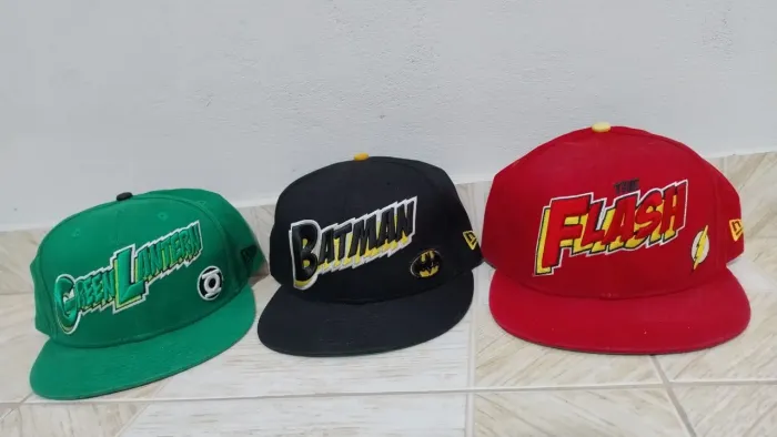 Kit 3 new era Boné DC comics vintage