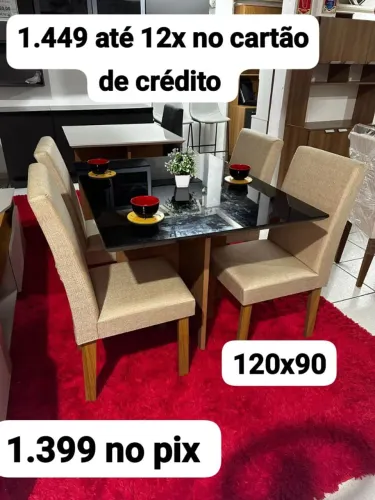 Mesa 4 lugares promoção entregamos hoje