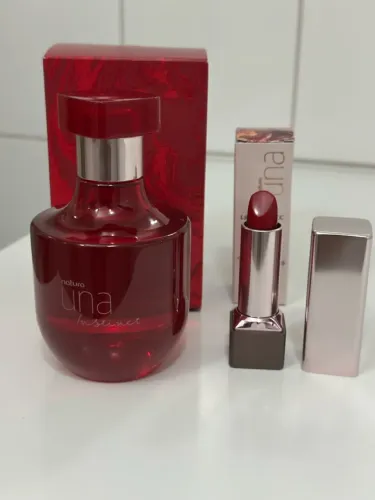 Kit Natura Una Instinct: Perfume e Batom Vermelho