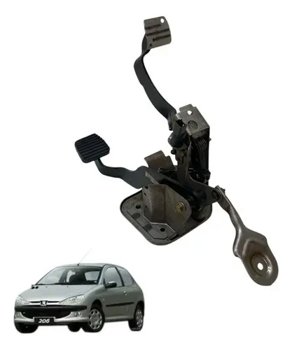 Pedaleira Freio E Embreagem Peugeot 206 1.4 2004 2005 2006 2007 2008