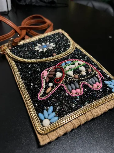 Bolsa Hippie de Miçangas - boho chic