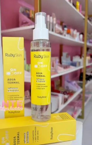ÁGUA TERMAL RUBYSKIN REFRESCA E HIDRATA