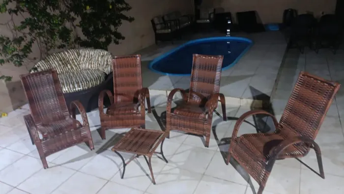 Conjunto de cadeiras de varanda
