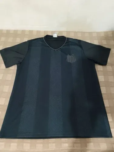 Camiseta M Braziline Santos Tab Masculina - Preta  