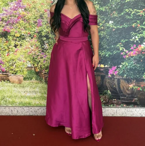 Vestido madrinha rosa fuscia