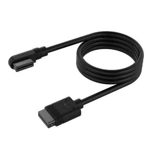 Cabo Corsair iCUE Link 600mm 60cm Slim Conector Reto/fino 90° Preto