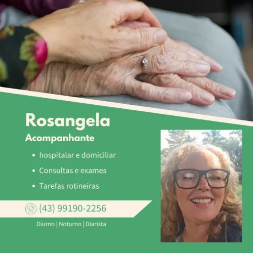 Sou acompanhante hospitalar e domiciliar
