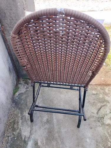 Cadeira de balanço palha