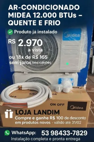 Ar condicionado Midea 12.000 