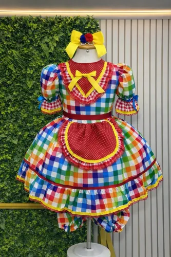 Vestido junino infantil