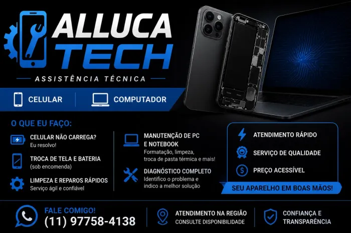 Arrumo qualquer eletrônico que você precisar