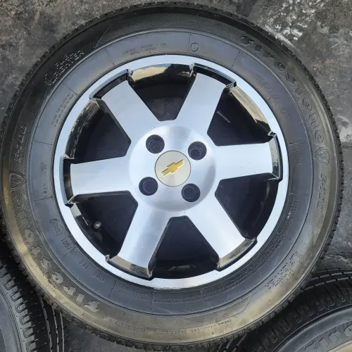 RODAS GM MONTANA/CORSA/CELTA/ONIX ARO 14 4X100 E PNEUS 185/70