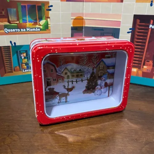 Lata decorativa de natal, 20 reais!!