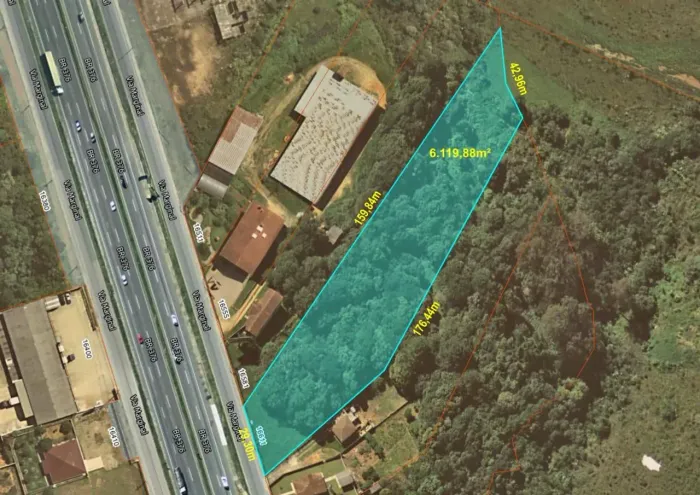 Terreno, 6119.88M², à Venda por R$ 750.000,00 - Barro Preto, São José dos Pinhais (Pr)