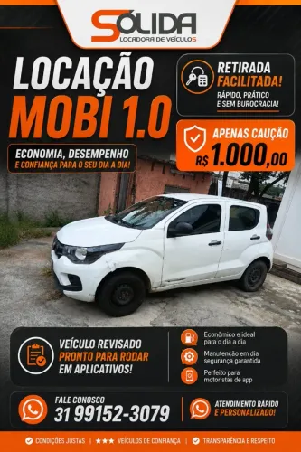 Locação de Veículos para motorista de Aplicativo UBER e 99