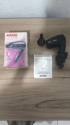 Secador de cabelos pequeno arno fashion 1200w bivolt