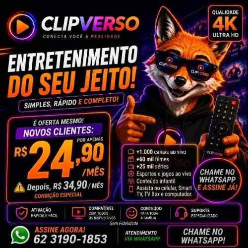 O seu app de streaming !