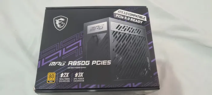 Fonte de alimentação atx msi mag a850g pcie5