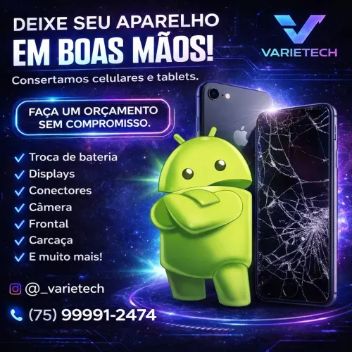 Trocamos tela de celular, bateria,conector e etc...