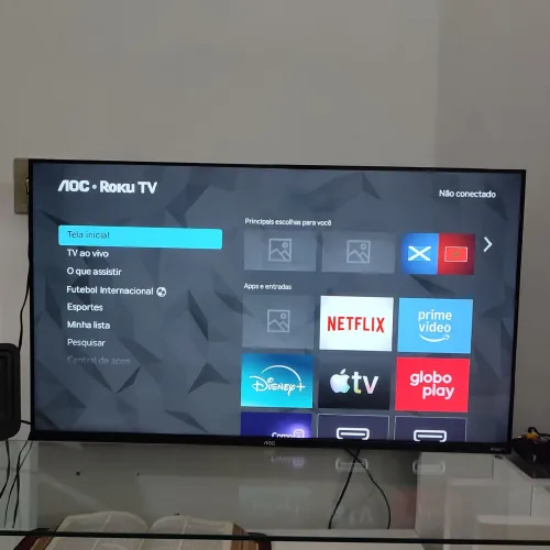 Smart TV 43 polegadas AOC Full HD Roku TV