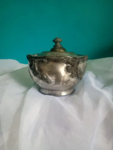 Antigo e raríssimo açucareiro SuperickSilver U.S.A<br>