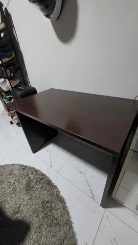 Mesa Escritório Madeira Marrom 1 Metro