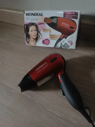 SECADOR DE CABELO PORTÁTIL MONDIAL TRAVEL
