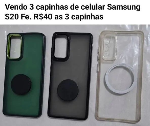 Capinha de celular para S20 fe, Samsung...semi nova.
