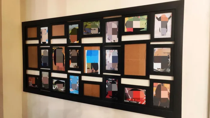 Mural de fotos de parede 