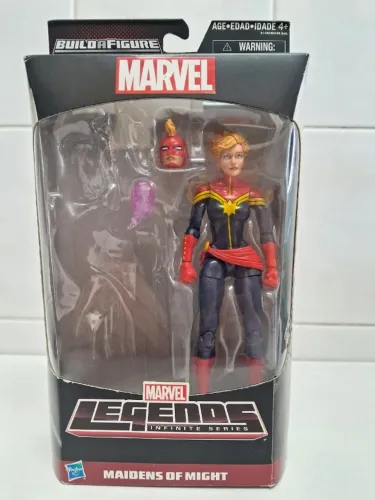 Capitã Marvel (Marvel Legends) 6" com embalagem.