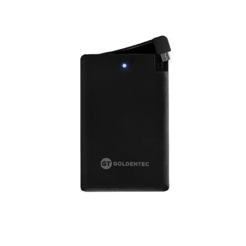 Carregador Portátil 2500mAh Goldentec GT2500 Preto Frete Grátis