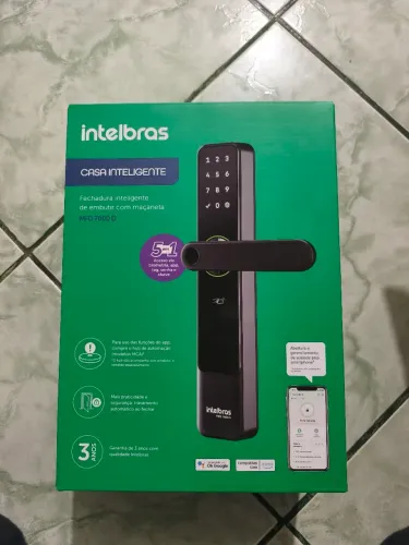 Fechadura Inteligente Intelbras MFD 7000 D com Maçaneta