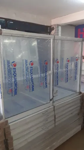 janela de alumínio branca com vidro 2 folhas 1,50x1,00 499,90 a vista