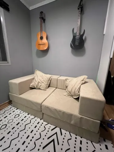 Sofá Cama Modular 2 lugares - Espuma D-28
