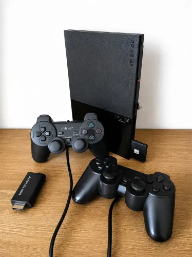 Ps2 slim completo + Controle novo + Jogos!