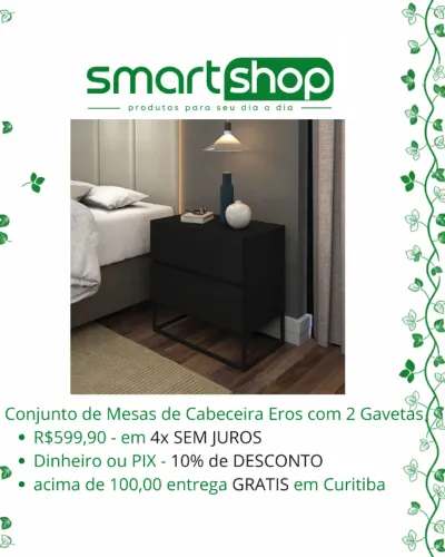 Par de mesa cabeceira