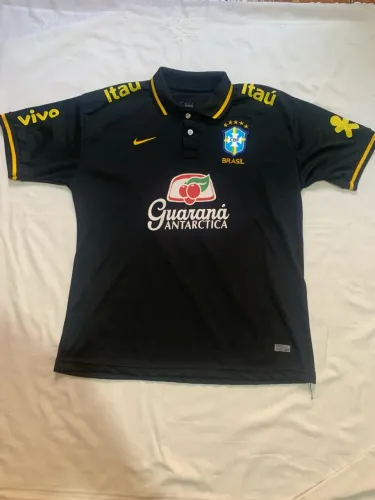 Camisa Brasil polo preta 23/24 
