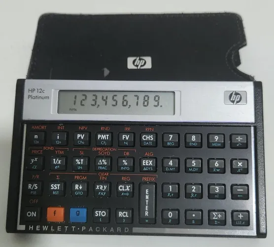 Calculadora 12C Platinum Original com Case