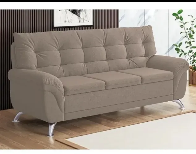 Sofá 2 e 3 lugares Linoforte Arezzo Suede - 4 meses de pouquíssimo uso