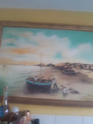 Quadro de parede pintado a mão tinta a óleo