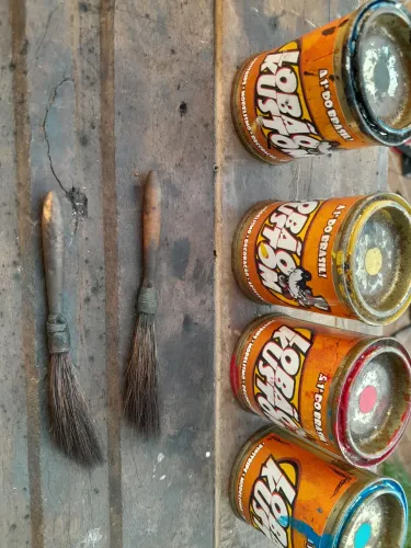 Pincéis e tintas  para Pinstriping 