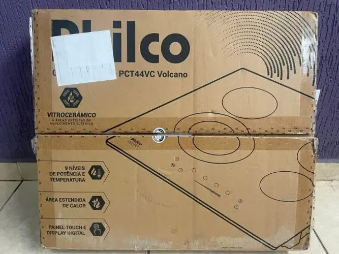 Fogão Cooktop Philco Volcano 4 bocas NOVO NA CAIXA