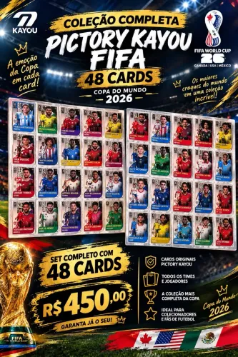 Set completo 48 Cards Pictory Kayou Fifa