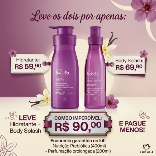 Kit Ameixa e flor de baunilha 